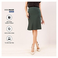 Chân váy nữ Ninomaxx đuôi xèo màu xanh lá đậm mã 1902041 thumbnail