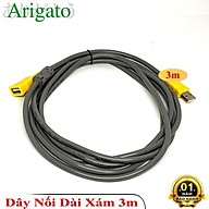 Dây nối dài USB 2.0 1.5m 3m 5m 10m Arigato cáp nối dài chống nhiễu 2 đầu siêu bền- Hàng Chính Hãng thumbnail