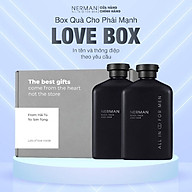 Bộ quà tặng nam giới LOVE BOX - 2 Sữa tắm gội hương nước hoa cao cấp NERMAN 350ml chai thumbnail