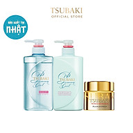 Bộ Ba Gội Xả Tsubaki Premium Cool Sạch Dầu Mát Lạnh (490ml chai) và Mặt Nạ Tóc 180g thumbnail