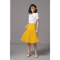 Chân váy rập chấm bi màu vàng SIZE M thương hiệu SYO V1903-3 thumbnail