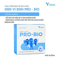 Men vi sinh PRO-BIO giúp bổ sung kẽm và lợi khuẩn, cải thiện đường ruột và giảm nguy cơ rối loạn hệ tiêu hoá ở trẻ em và người lớn hộp 20 ống thumbnail