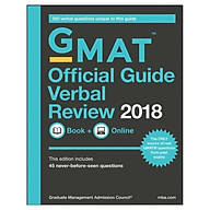 Gmat Official Guide 2018 Verbal Review Book + Online thumbnail