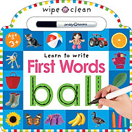 Wipe Clean Learn to Write First Words (Priddy Books) (Board book) thumbnail
