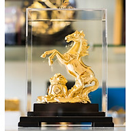 Tượng ngựa dát vàng 24k(22x17x14cm) MT Gold Art- Hàng chính hãng, trang trí nhà cửa, phòng làm việc, quà tặng sếp, đối tác, khách hàng, tân gia, khai trương thumbnail