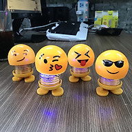 Combo 4 con lắc lò xo Emoji có đèn phát sáng trang trí ngộ nghĩnh - Hàng nhập khẩu thumbnail