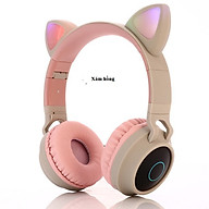 Tai nghe Bluetooth tai mèo HQ_BT-28C đáng yêu có mic đàm thoại cao cấp, tai nghe mèo có đèn phát sáng cute tai nghe tai mèo thời trang, đáng yêu có thể sử dụng khi chơi các tựa game online thumbnail