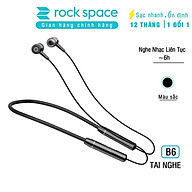 Tai nghe bluetooth không dây thể thao Rockspace B6, dành cho chạy bộ, tập GYM, thiết kế nhét tai, có micro, pin 6 tiếng - Hàng chính hãng thumbnail