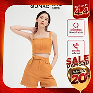Áo croptop nữ phối nút GUMAC thiết kế năng động AB415 thumbnail