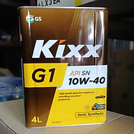 Dầu nhớt bán tổng hợp Kixx G1 10W-40 API SN CF thùng thiếc 4 lít thumbnail