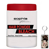 Bột rửa màu tóc nhuộm Sophia Platium Hair Powder Pleaching Hàn Quốc 550g tặng kèm móc khoá thumbnail