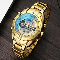 STRYVE Men s Business Watch Double Display Waterproof Electronic Watch Quartz Men s Stainless Steel Watch S8019 thumbnail