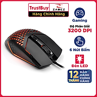Chuột Gaming ZADEZ G151M 7200DPI, 4 Mức DPI, 6 Phím Chức Năng, Đèn LED - Hàng Chính Hãng thumbnail