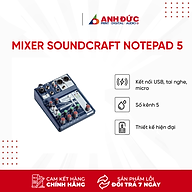 Mixer Soundcraft Notepad 5 - hàng chính hãng thumbnail