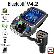 Bluetooth Car Fm Transmitter Mp3 Player Hands Free Radio Adapter Kit Usb Charger thumbnail
