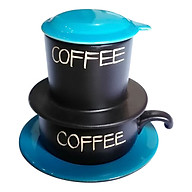 Bộ Quà Tặng Pin Tách Coffee - Gốm Sứ Bát Tràng - P08XD - Màu Xanh Dương thumbnail