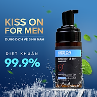Dung dịch vệ sinh nam tạo bọt KISS ON giúp làm sạch, khử mùi hôi, ngăn vi khuẩn, nấm ngứa thành phần thiên nhiên JN-KI-VS01 thumbnail
