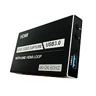 Video Capture Cards, 4K 1080P HDMI to USB 3.0 Record for DSLR Camcorder Action Cam,Computer for Gaming, Streaming, Teaching, Video Conference thumbnail