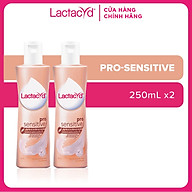 Bộ 2 chai Dung dịch vệ sinh phụ nữ Lactacyd Pro Sensitive 250ml chai (Mẫu mới) thumbnail
