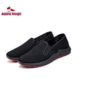 Giày Lười vải kết hợp lỗ thoáng khí SSN60 giày đế kếp đỏ đúc nguyên khối ôm chân nhẹ nhàng khi mang thumbnail