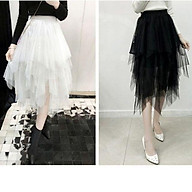 Chân váy ren Tulle - Tutu xếp tầng dáng dài thời trang cao cấp thumbnail