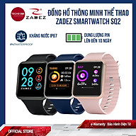 Đồng hồ thông minh SQ2 Smartwatch tích hợp 8 môn thể thao, cảnh báo đột quỵ, đo thời gian ngủ, đo huyết áp, đo chỉ số SPO2, chống nước IP67, Pin 10 ngày thương hiệu Zadez - Hàng chính hãng thumbnail