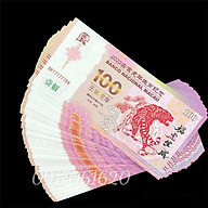 Sỉ 100 Tờ Tiền Hình Con Hổ ( Cọp ) Lưu Niệm Mệnh Giá 100 PATACAS DO Macau Phát Hành thumbnail