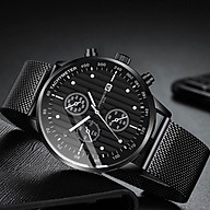 Đồng hồ nam đeo tay ECONOMICXI chạy lịch ngày dây thép mành cao cấp thumbnail