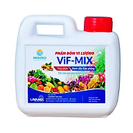 Phân bón vi lượng VIF-MIX Phân bánh dầu đậu phộng thủy phân (1 LÍT) - tốt cho mọi giai đoạn sinh trưởng cây trồng thumbnail