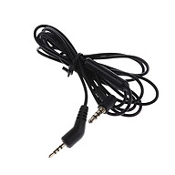 1.5m Replacement Inline Remote and Microphone Extension Audio Cable Cord Dual 3.5 mm AUX Line for Dr. BOSE QuietComfort 3 (QC3) Headphones - Black thumbnail