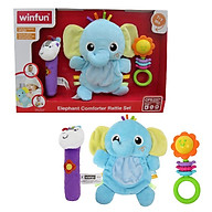 Set 3 đồ chơi cầm tay xúc xắc chíp chíp voi gặm nướu cho bé sột soạt WINFUN 3026 - cho bé từ 0 tới 12 tháng - BPA free thumbnail