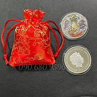 Đồng Tiền Xu Phong Thuỷ Tứ Linh Long Lân Quy Phụng May Mắn thumbnail
