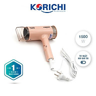 Máy sấy tóc Korichi - KRC-2600 - 1500W - Hai màu xanh, hồng - Hàng chính hãng thumbnail
