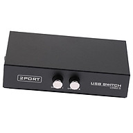 USB 2.0 Manual Sharing Switch KVM Switcher Adapter Box 2 Computers Share 1 USB Device Hub for Printer Scanner thumbnail