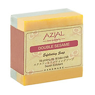 Xà phòng tắm thiên nhiên AZIAL Double Sesame Exfoliating Soap, xà bông cục handmade tẩy tế bào chết, dưỡng ẩm, giúp da sáng mịn, hương thơm Bạc Hà sảng khoái thumbnail