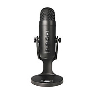 USB Tabletop Desktop Microphone Condenser Mic Computer PC Plug & Play Microphone with Volume Control Headphone thumbnail