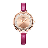 ZIVOK Women Quartz Wrist Watch PU Leather Vintage Watch World Time Display for Office Lady with Gift Box thumbnail