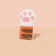 Bông tắm tẩy tế bào chết và bảo vệ làn da cho mẹ và bé, bông tắm có hình dáng chân mèo siêu dễ thương và độc đáo thumbnail