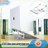 Giá đỡ laptop hợp kim nhôm cao cấp có thể gấp gọn.Giúp tản nhiệt laptop, macbook, máy tính xách tay.05 Chế độ điều chỉnh góc độ HT SYS wiwu LOHAS LAPTOP STAND S100 ( Hàng Nhập Khẩu ) thumbnail