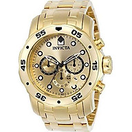 Invicta Men s 0074 pro Diver Analog Japanese Quartz 18k Gold-Plated Stainless Steel Watch thumbnail