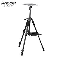 Andoer Multifunctional Projector Stand Tripod Portable Laptop Tripod Stand Adjustable Height 19.6 Inch to 58.6Inch with thumbnail