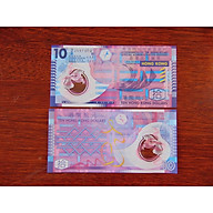 Tiền Hồng Kông 10 Dollar Hongkong bằng polyme tuyệt đẹp , Top 10 tờ tiền đẹp nhất thế giới - Mới 100% UNC , Tiền Châu Á thumbnail