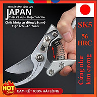 Kéo cắt cành cộng lực Nhật Bản SK5-bạc trắng thumbnail