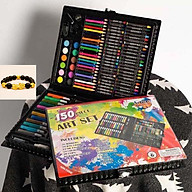Bộ hộp bút chì màu 150 chi tiết trẻ em TẶNG VÒNG ĐEO TAY GIÁ TRỊ thumbnail