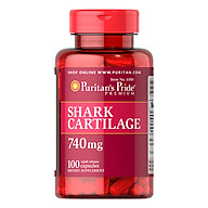 Thực Phẩm Chức Năng - Viên Uống Sụn Vi Cá Mập Giảm Đau Khớp, Bổ Sung Chondroitin Tăng Cường Dịch Khớp Puritans Shark Cartilage 740mg (100 Viên) thumbnail