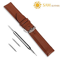 Dây Da Đồng Hồ Da Bò SAM Leather SAM011BW - Màu vàng bò, Lựa chọn màu sắc và chiều rộng tương thích ( Apple 1,2,3,4,5 - Đồng Hồ cổ Điển - Các Loại Swatch ) thumbnail