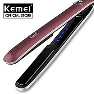 Máy duỗi tạo kiểu tóc KEMEI KM-2203 điều chỉnh 4 mức nhiệt độ phù hợp cho mọi tình trạng tóc chuyên dùng để ép, duỗi thẳng tóc, uốn cụp, xoăn gợn sóng thích hợp sử dụng cho salon và gia đình thumbnail
