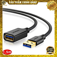 Dây nối dài USB Ugreen 30126 dài 1,5m chuẩn USB 3.0 chính hãng - Hàng Chính Hãng thumbnail