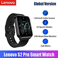 Global Version Lenovo S2 Pro Smart Watch Sports Bracelet 1.69-Inch Color Screen BT Fitness Tracker with 23 Sports thumbnail