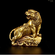 Tượng linh vật con hổ cho năm nhâm dần bằng đồng thau phong thủy Hồng Thắng thumbnail